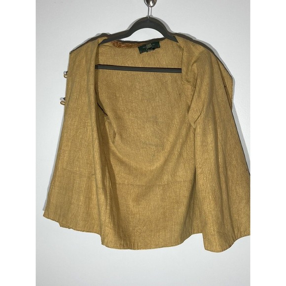 Vintage Orvis Kantha Jacket Womens Small Embroidered Elephant Lagenlook Artsy - Picture 12 of 16